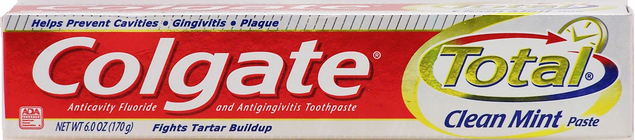 Colgate Total anticavity fluoride and antigingivitis toothpaste, clean mint Full-Size Picture